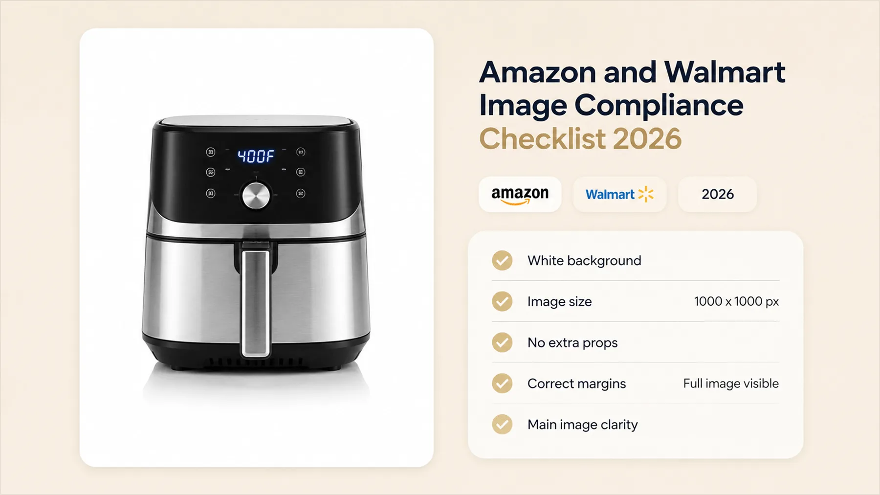 Amazon and Walmart Image Compliance Checklist 2026